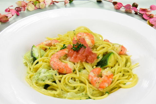 海老のジェノベーゼパスタ